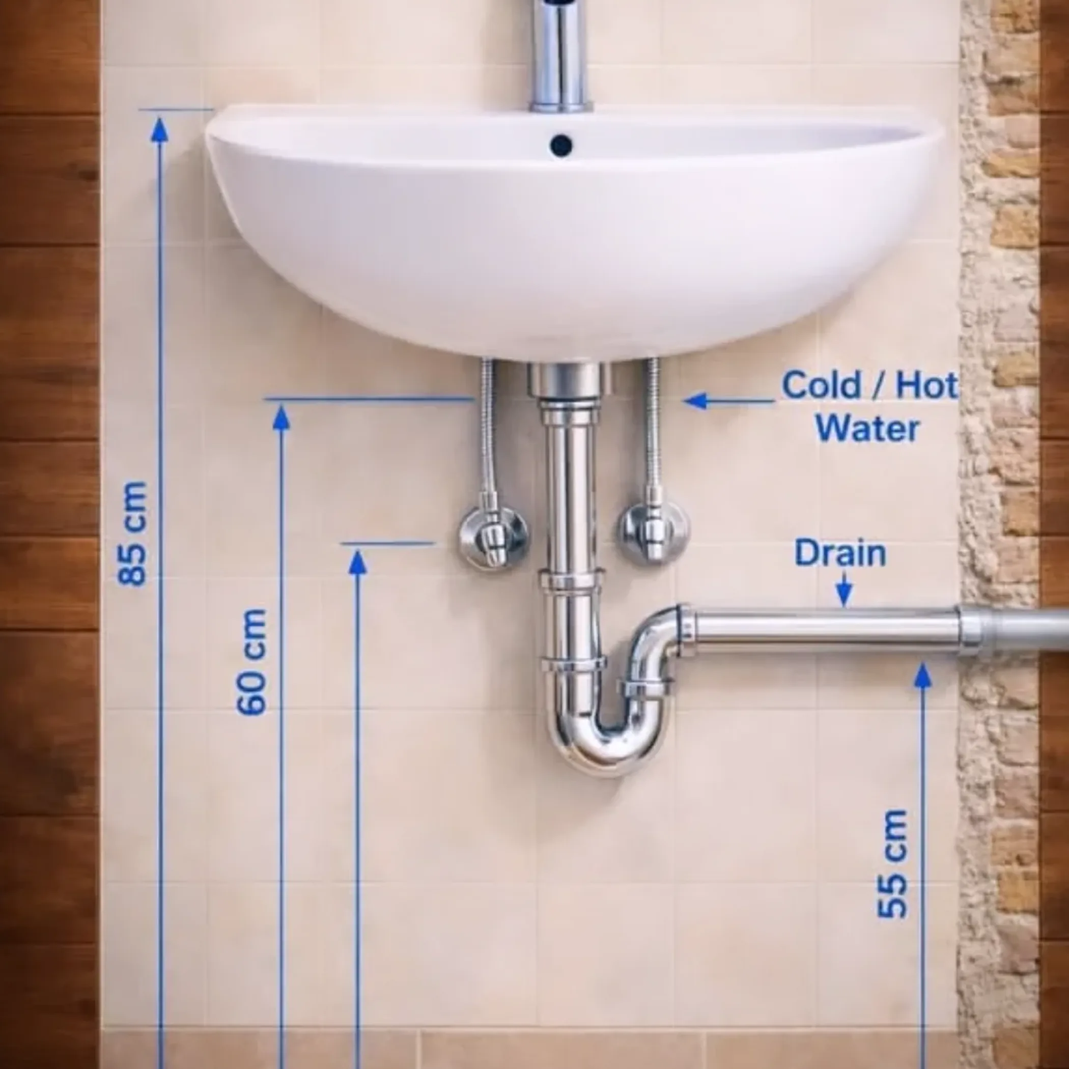 plumbing pipes with measurement tape